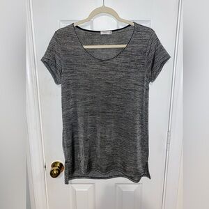 Vince Charcoal Heather Short Sleeve Tee